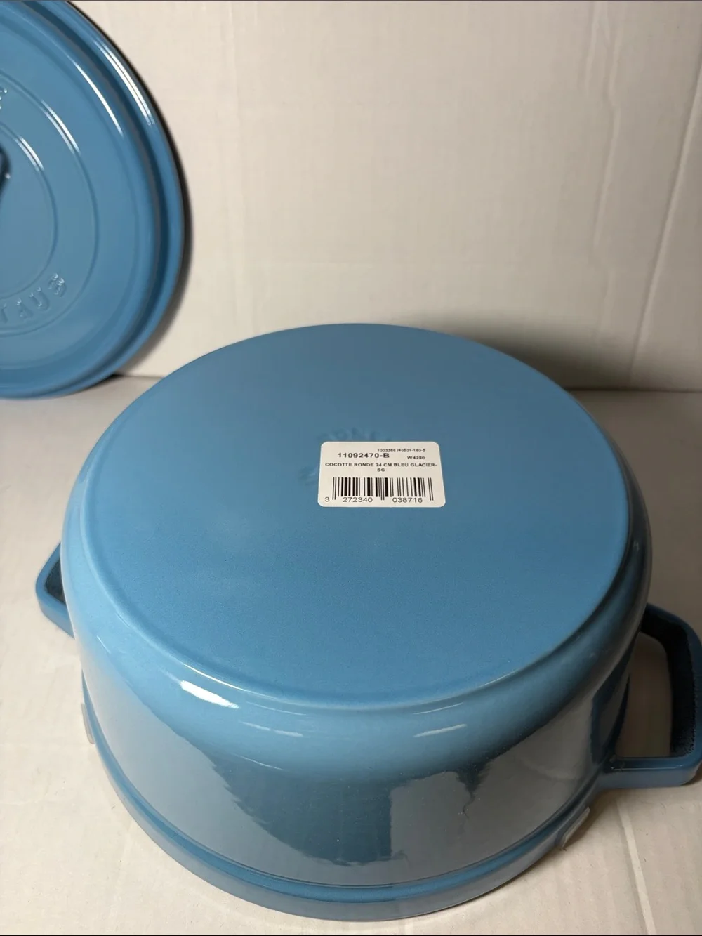 Staub Sky Blue Enameled Cast Iron Round Dutch Oven
